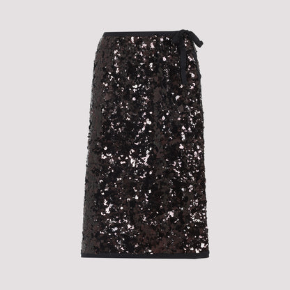 polyamide midi skirt-image-1