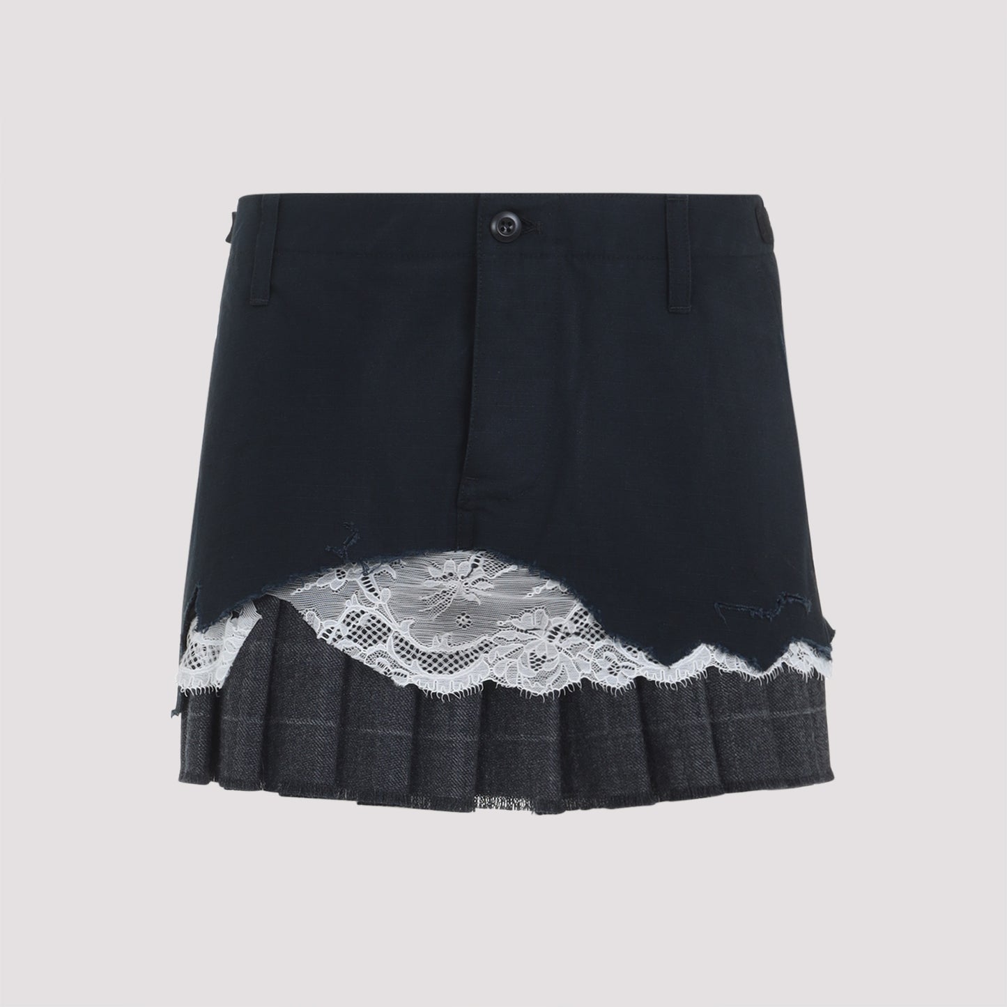patched cargo midi skirt-image-1