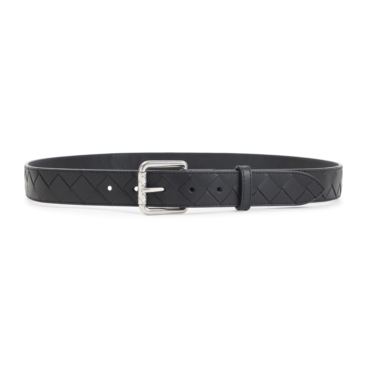 intrecciato leather belt-image-2