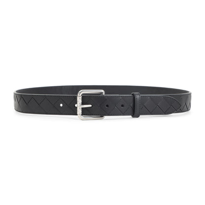 intrecciato leather belt-image-2