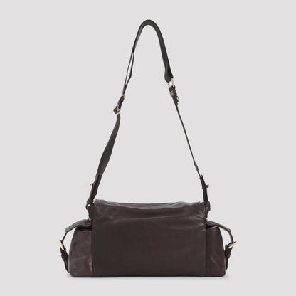 Brown Explore Large Lamb Leather Handbag