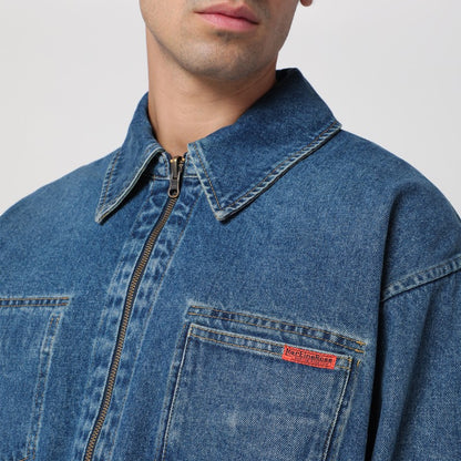 Reversible Denim Zip Jacket