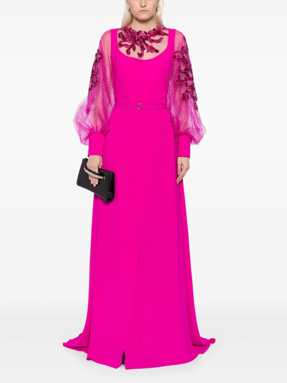crepe-dress-with-envelope-skirt-and-a-beaded-top-and-sleeves-rtwss24-6