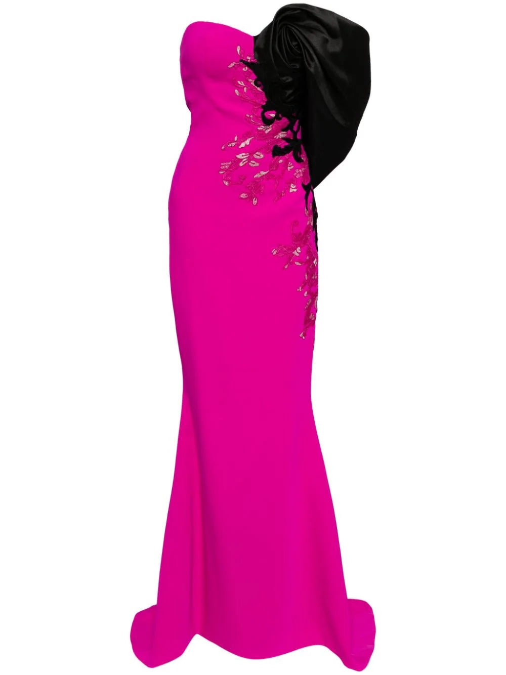 crepe-straight-fit-dress-with-mikado-one-sided,-off-shoulder-sleeve-rtwss24-7