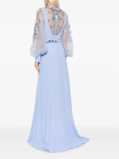crepe-dress-with-envelope-skirt-and-a-beaded-top-and-sleeves-rtwss24-14
