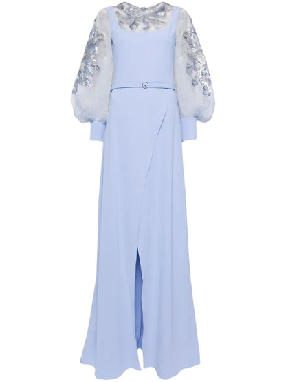 crepe-dress-with-envelope-skirt-and-a-beaded-top-and-sleeves-rtwss24-12