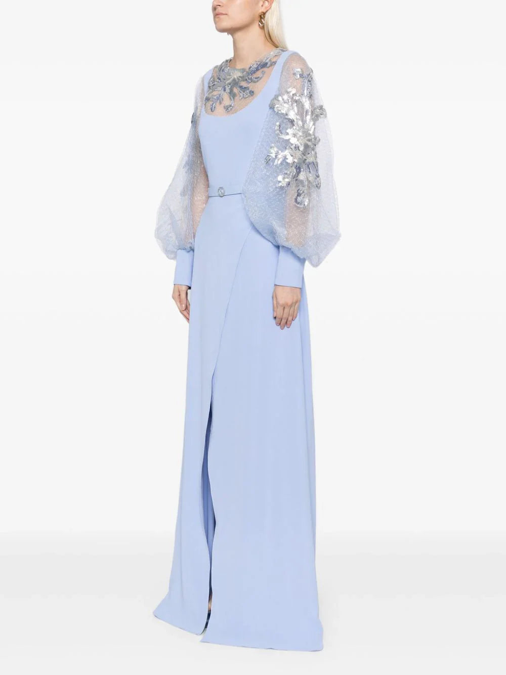 crepe-dress-with-envelope-skirt-and-a-beaded-top-and-sleeves-rtwss24-13