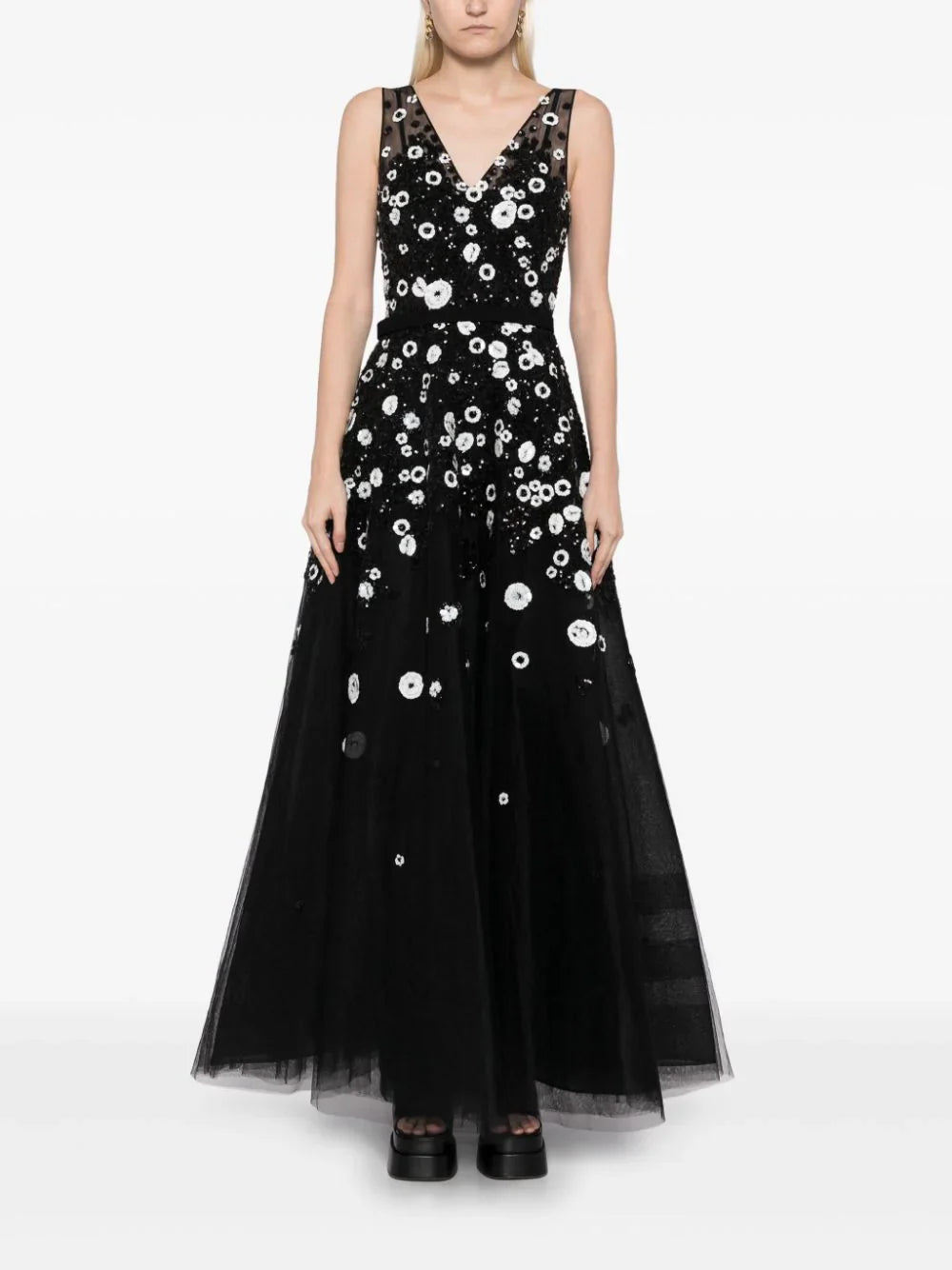 tulle,-ankle-length-dress-with-dotted-beading-rtwss24-11