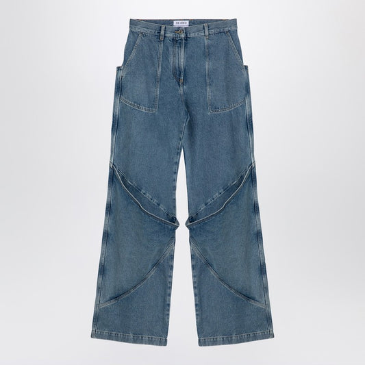 Sky Blue Baggy Jeans With Large Pockets