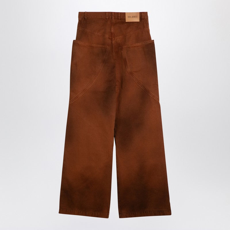 Brown Shaded Baggy Jeans