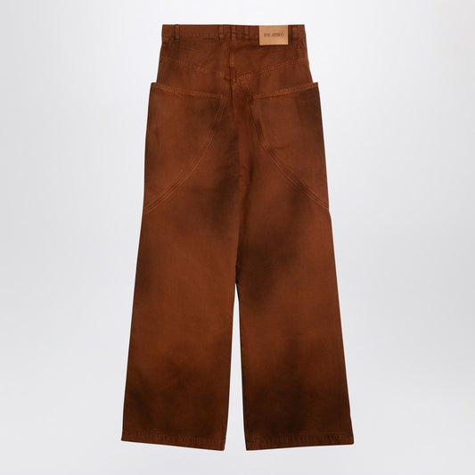 Brown Shaded Baggy Jeans