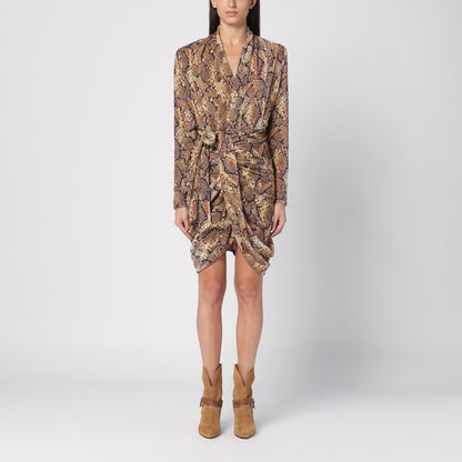 Cleora Snake Print Dress