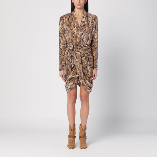 Cleora Snake Print Dress