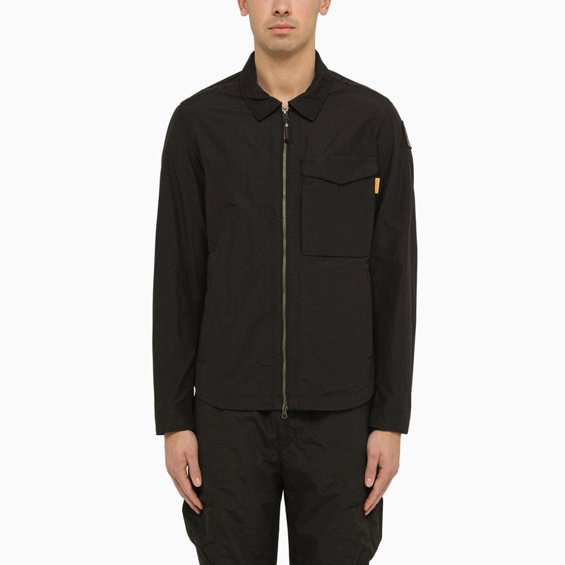 Black nylon and cotton Rayner jacket