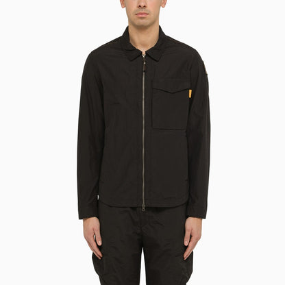 Black nylon and cotton Rayner jacket