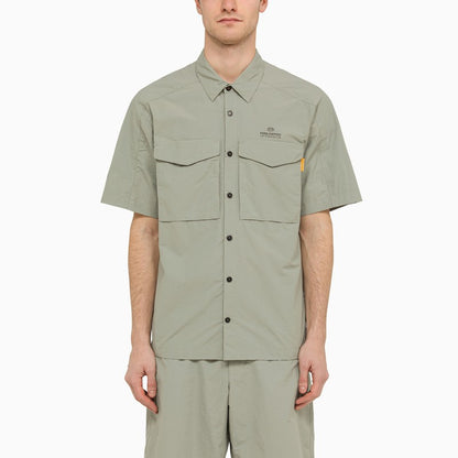 Shadow grey Pete shirt in nylon and cotton