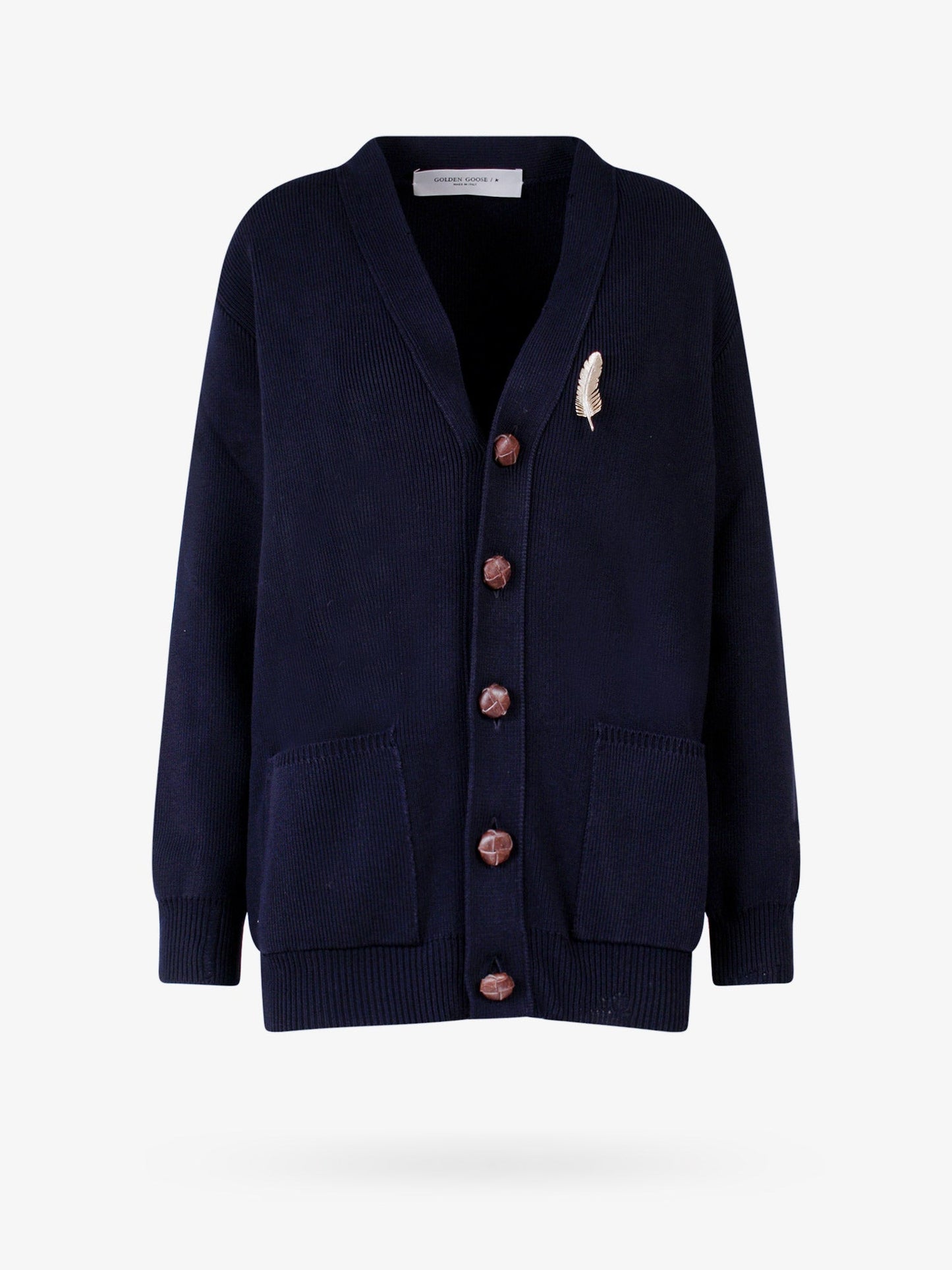 golden-goose-deluxe-brand-cotton-cardigan-with-brooch-detail