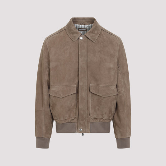 leather bomber jacket-image-1