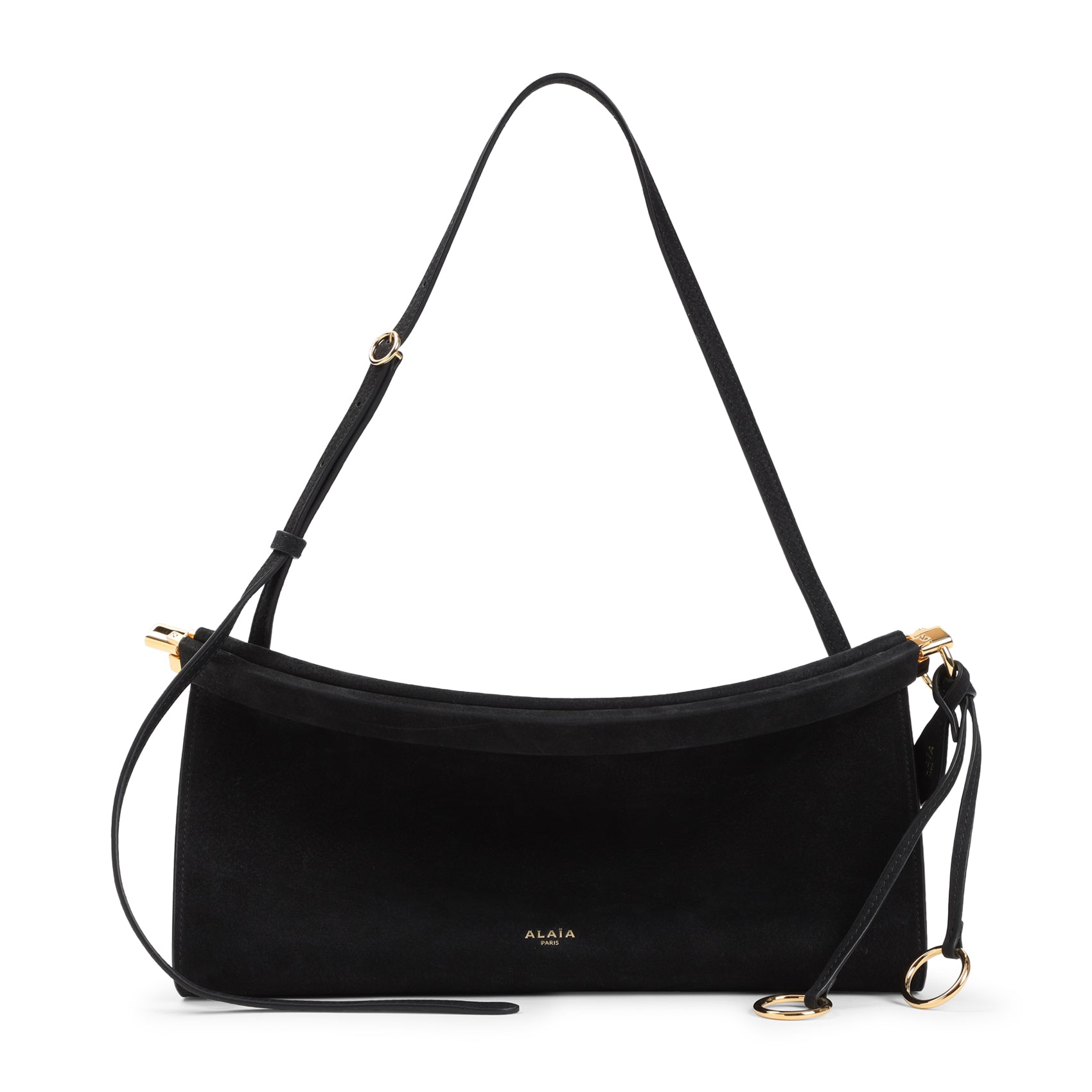Black East West M Nabuk Shoulder Bag