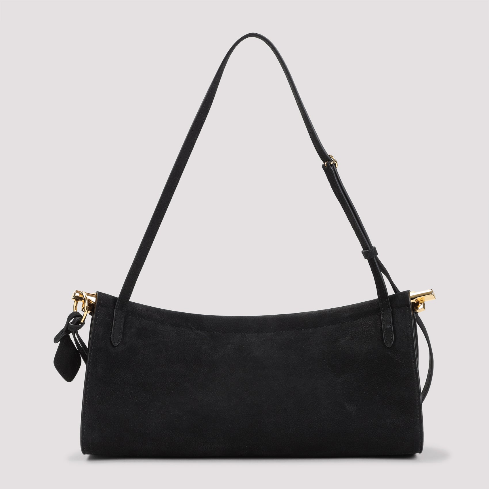 Black East West M Nabuk Shoulder Bag