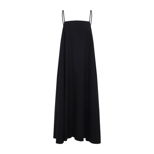 Black Achille Cotton Long Dress