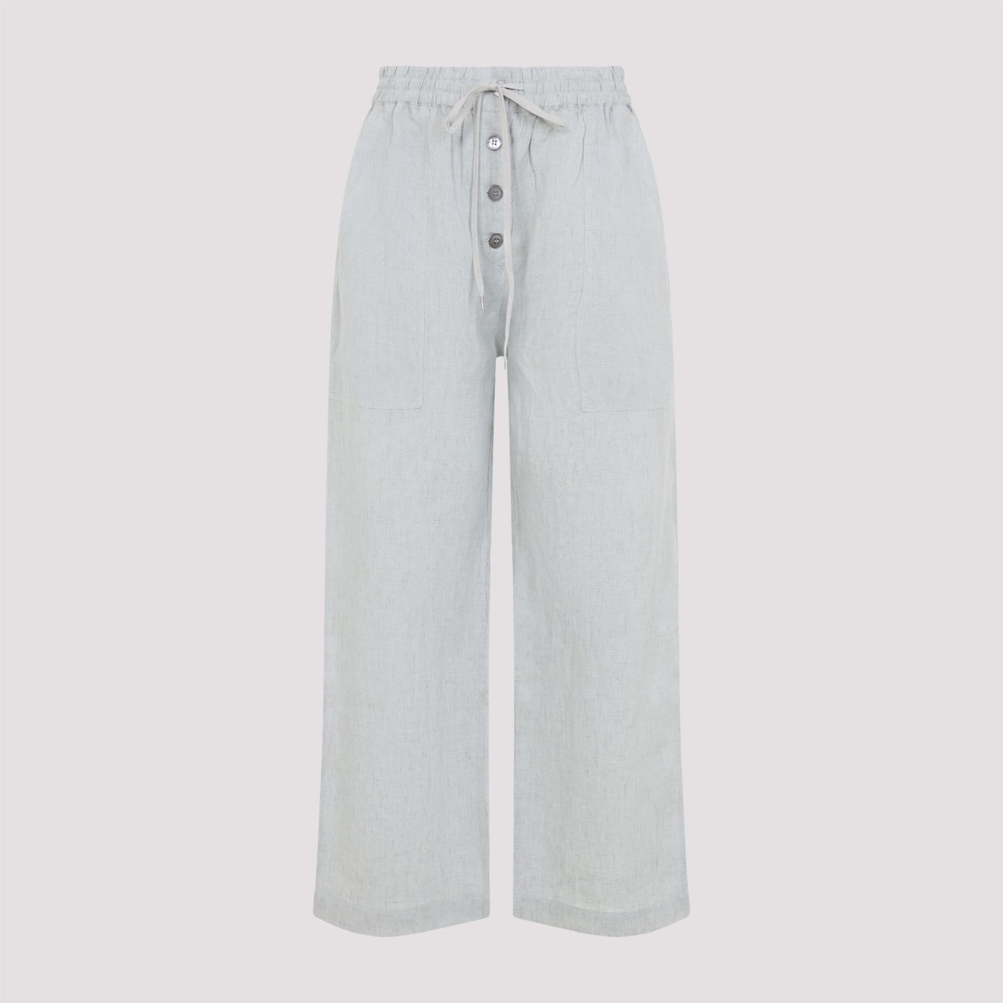 Green Atti Linen Pants