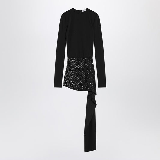 Mini Black Dress With Thermostrass