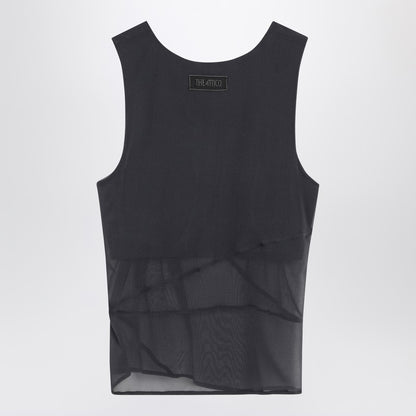 Gray Silk Tank Top