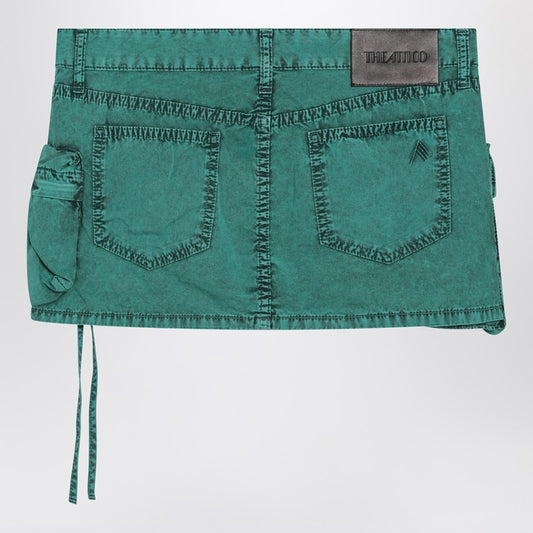Fay Green Cargo Miniskirt
