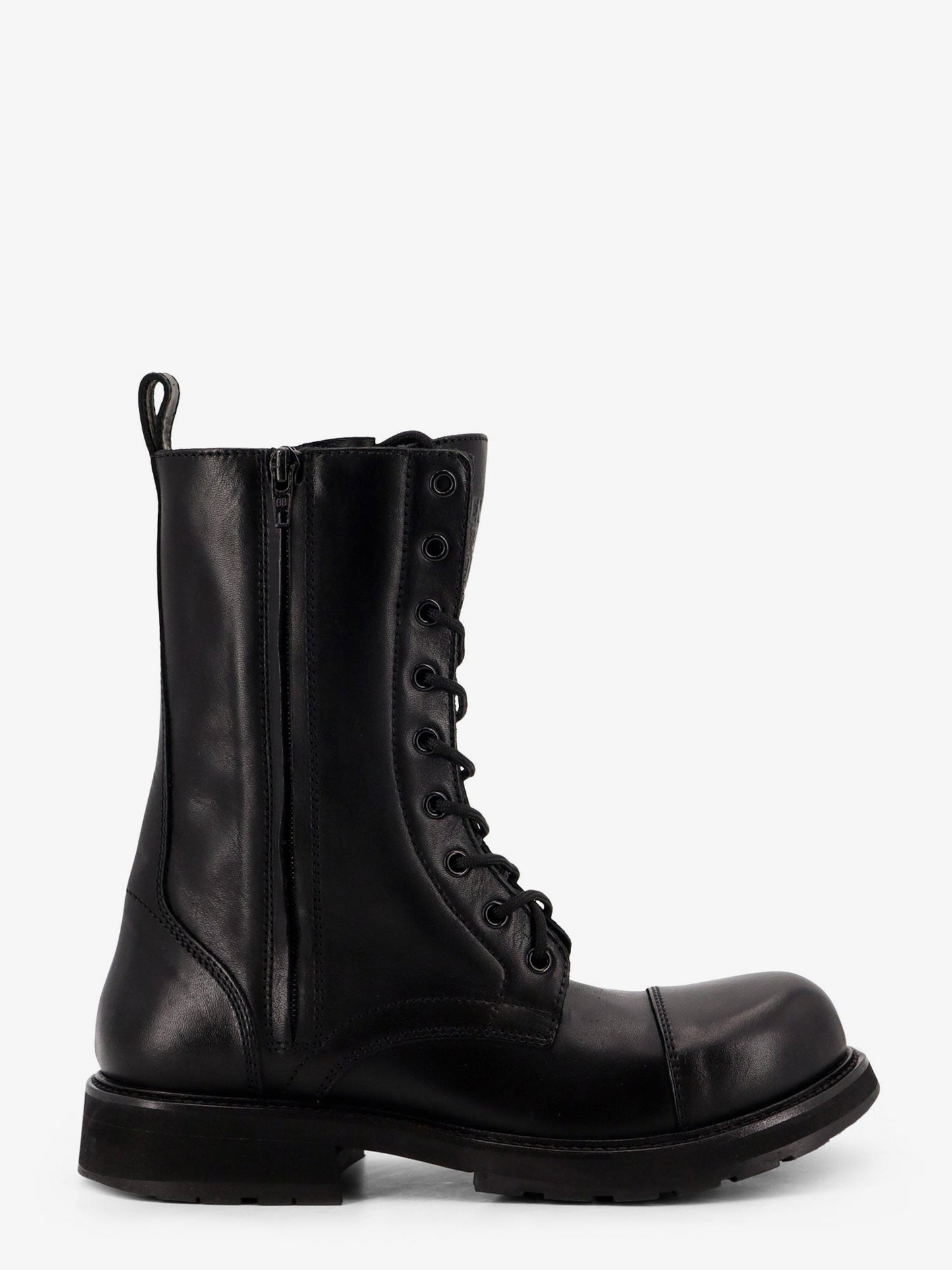 Leather Truck Laceup Boot