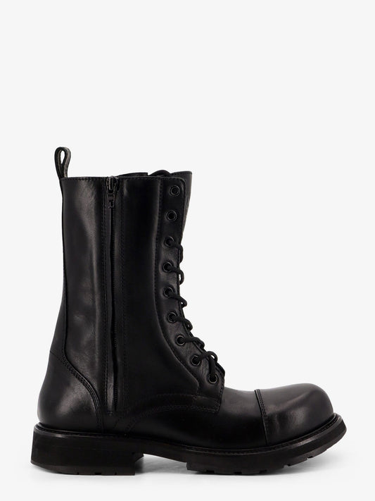 Leather Truck Laceup Boot