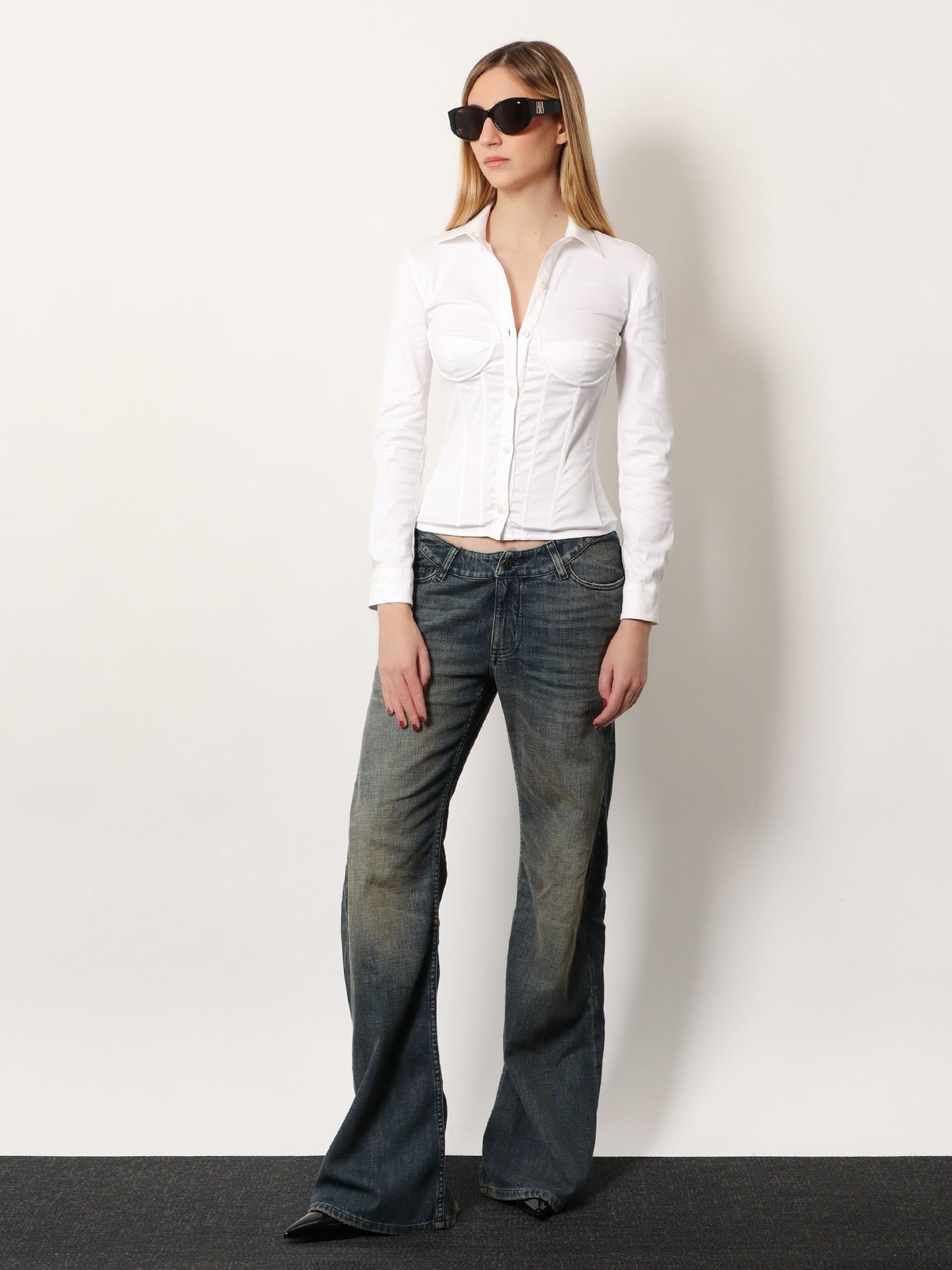 Curved Waist Pants jeans