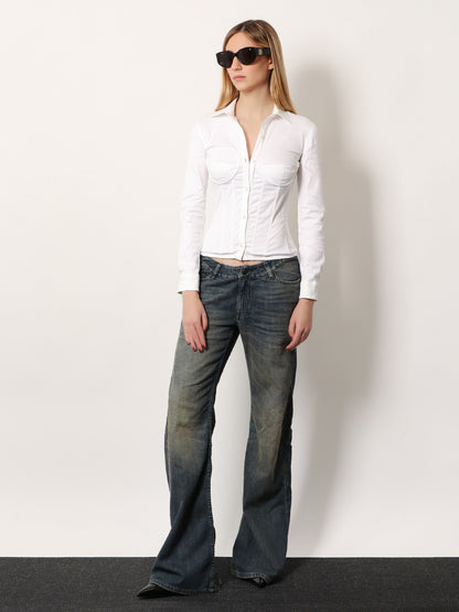 Curved Waist Pants jeans