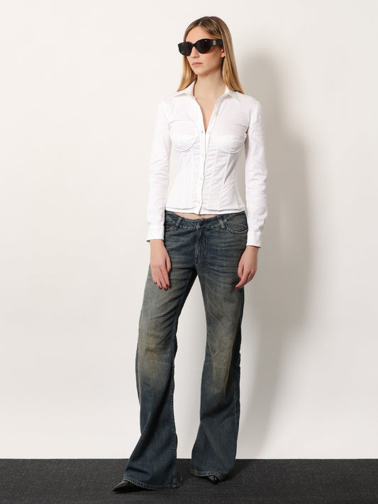 Curved Waist Pants jeans