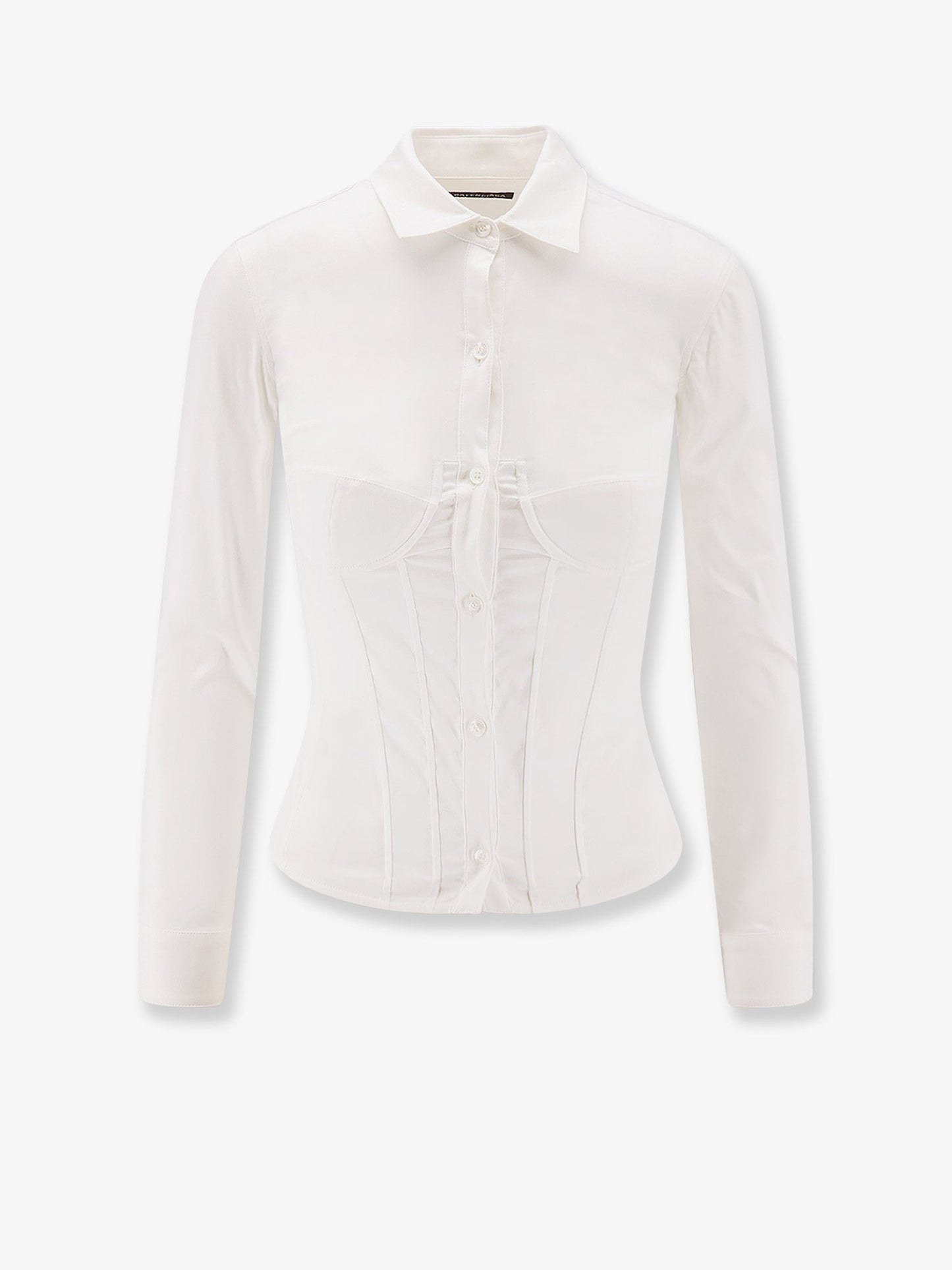 Cotton blend corset shirt
