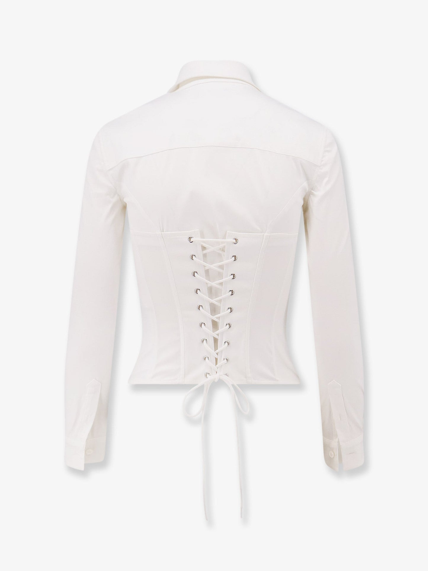 Cotton blend corset shirt