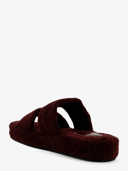 celine-triomphe-fur-shearling-slides