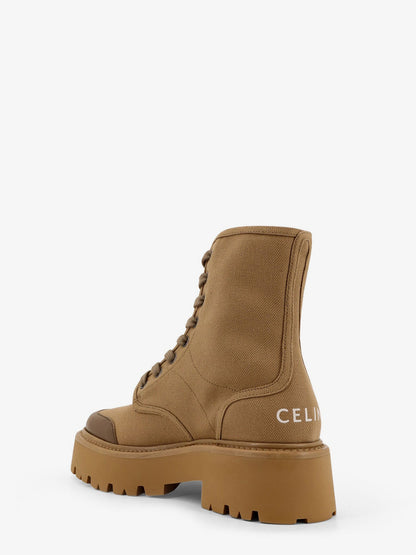 celine-celine-bulky-canvas-and-leather-ankle-boots