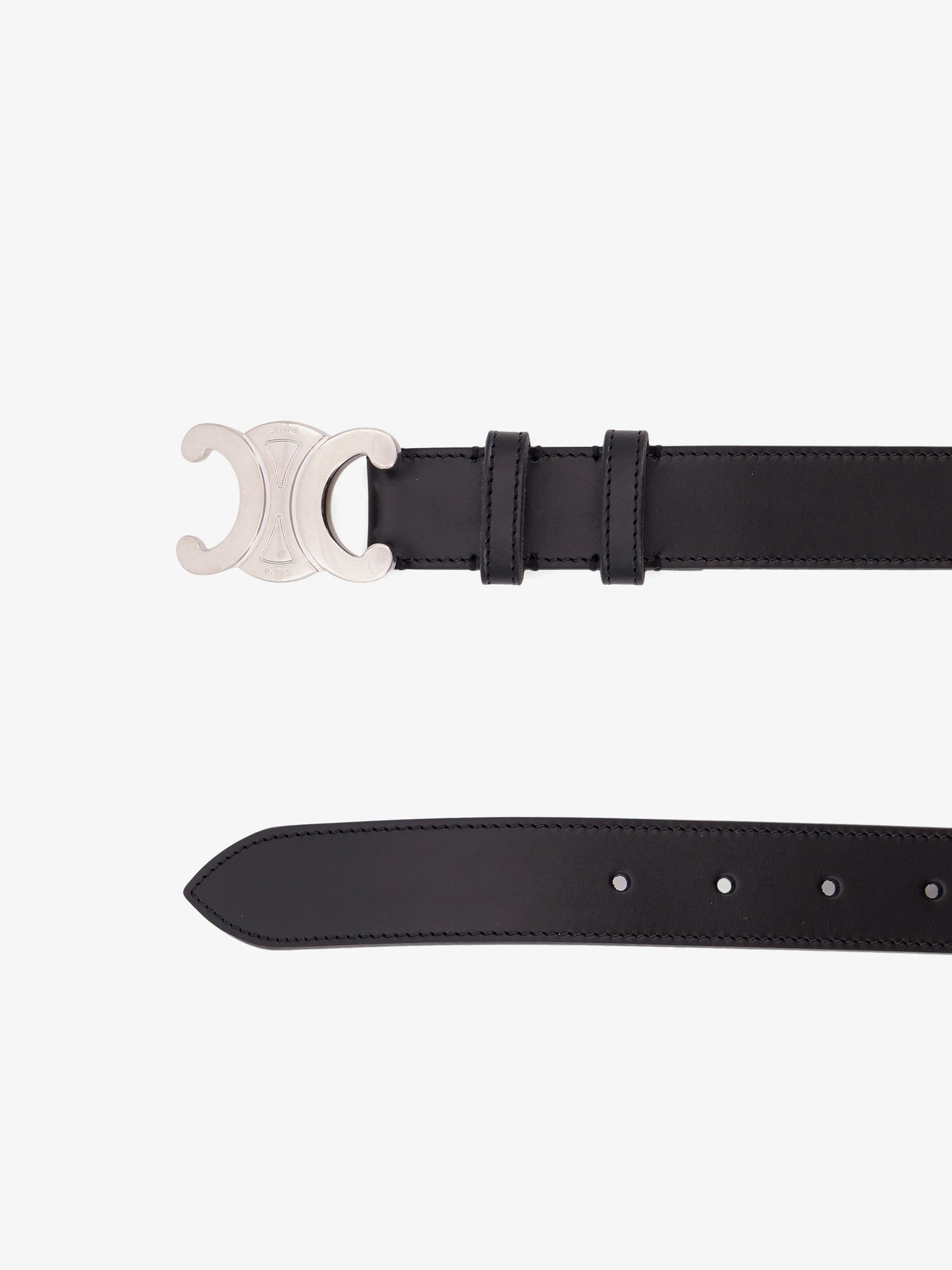 celine-leather-triomphe-belt