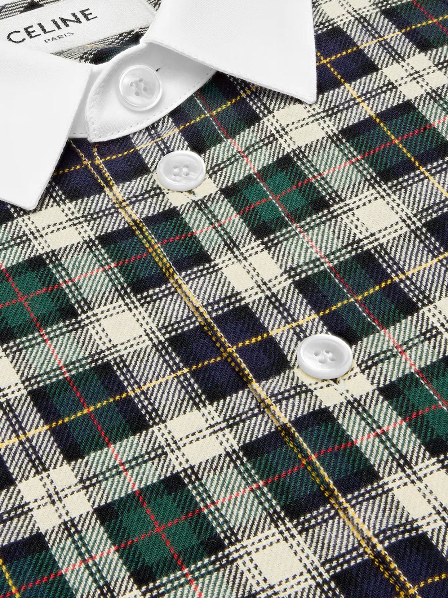 celine-tartna-cotton-shirt