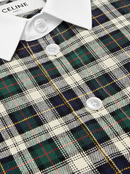 celine-tartna-cotton-shirt