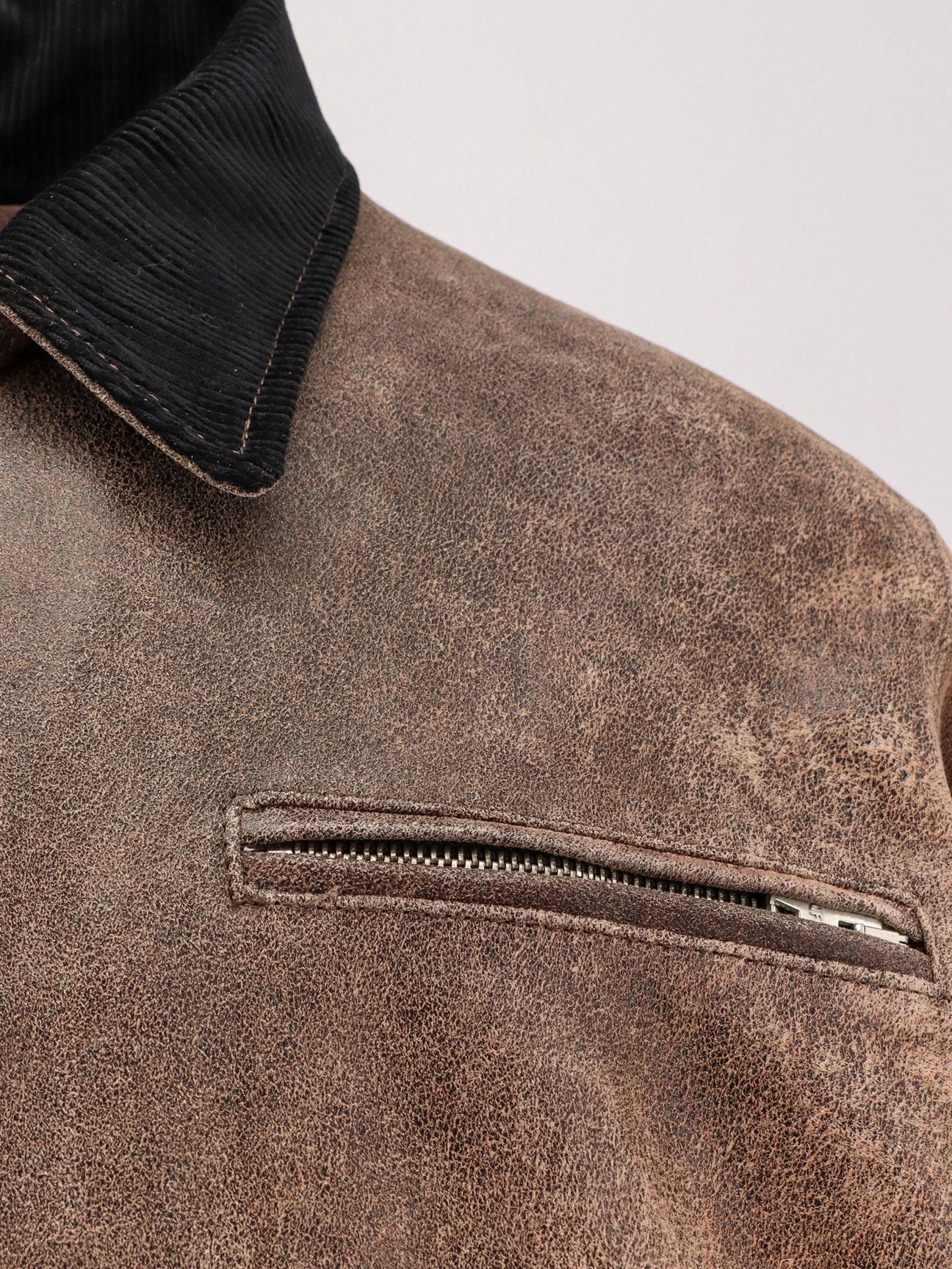 dfour-padded-leather-jacket-with-corduroy-collar