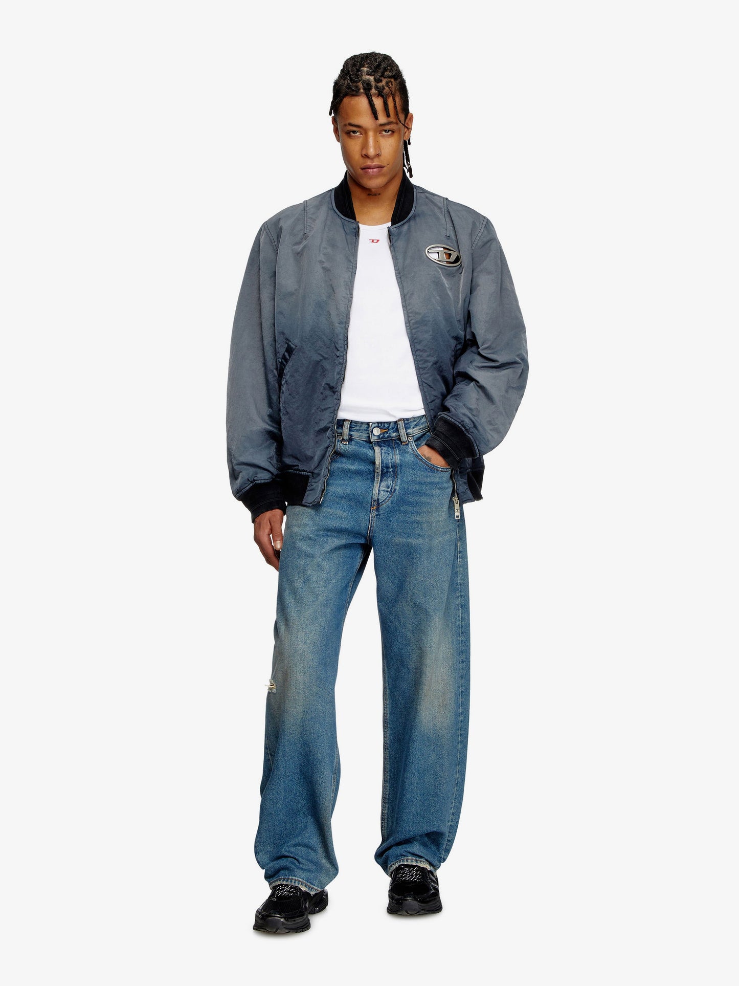 diesel-j-kepes-delavé-nylon-bomber-jacket