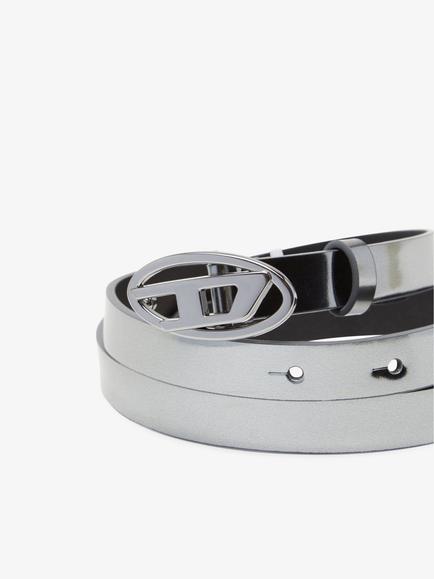 diesel-silver-leather-belt