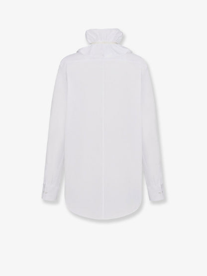 Cotton shirt with removable detail