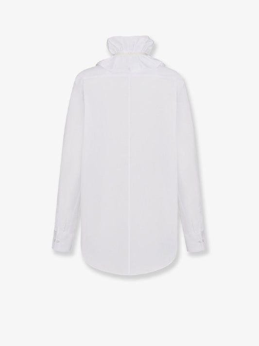 Cotton shirt with removable detail