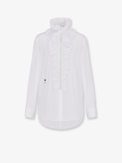 Cotton shirt with removable detail