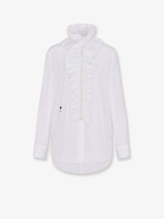 Cotton shirt with removable detail