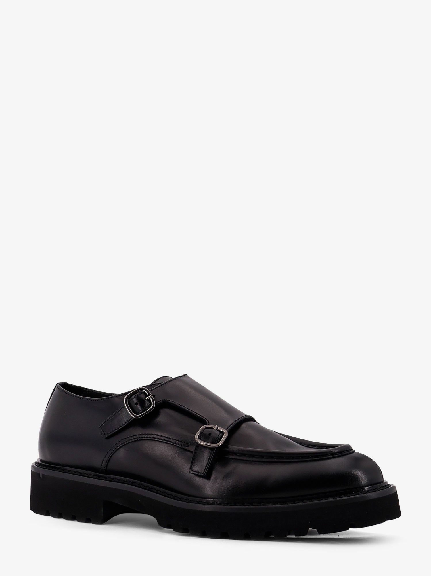 doucal's-double-buckle-leather-shoe