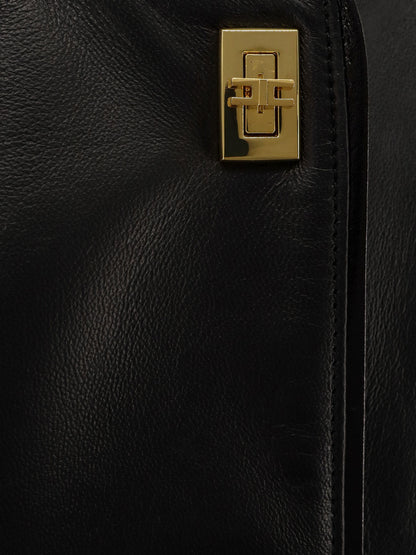 elisabetta-franchi-leather-jacket-with-monogram-metal-details